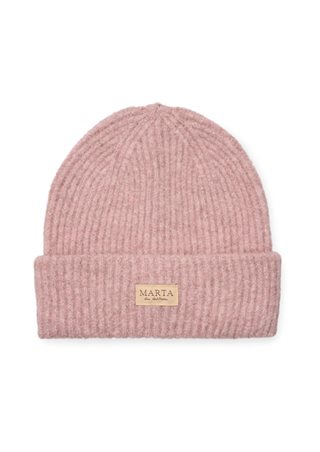 Marta - Rib Beanie Hue - Rose - Onesize